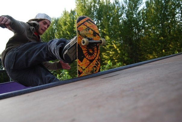 Jag testar nya kameran och fredde ställer upp på. Foto: Gustaf Bergqvist. Åkare: Fredrik Alerud.