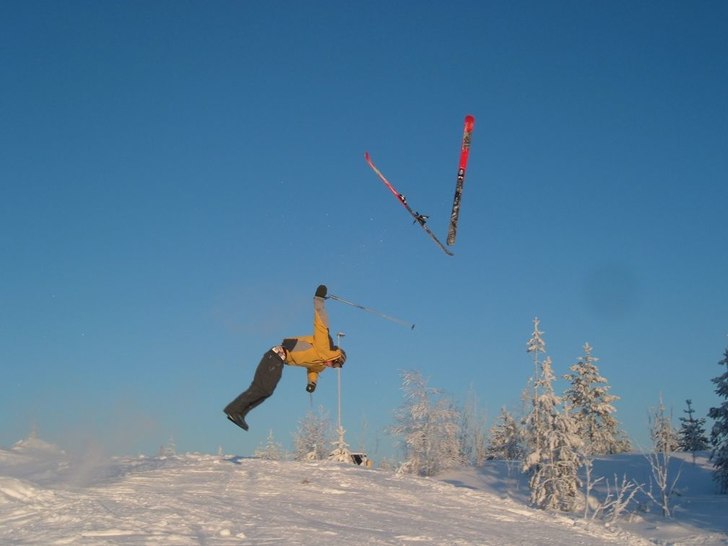 Taskigt läge! :p. Foto: Daniel Granberg. Åkare: Markus Eriksson.