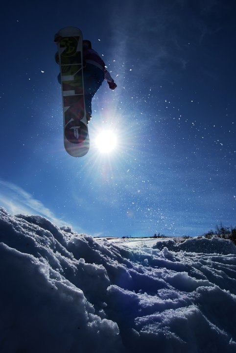 Hittade en bild från påsklovet.. Foto: Tommie Johansson. Åkare: Jesper Carlqvist.