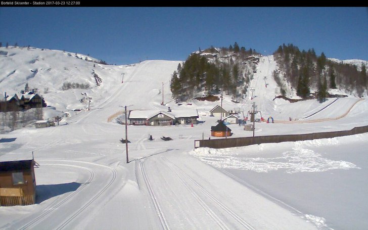 Torsdag 23. mars
Solskinn, minusgrader og lett bri.