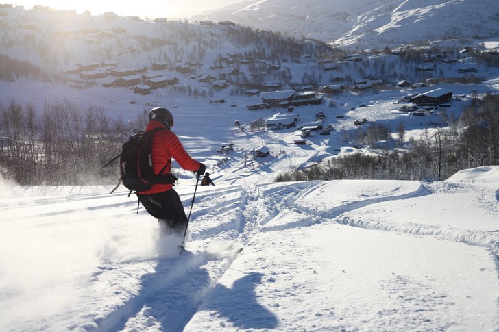 Pudder alarm! Skiftende forhold med snø, sol og v.