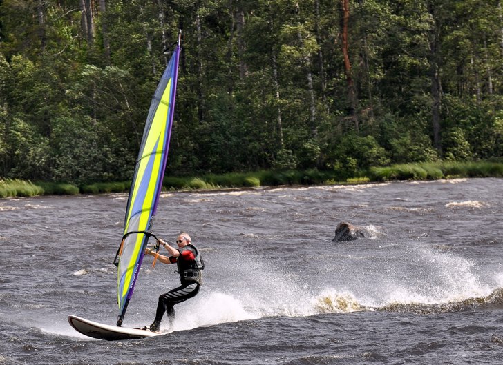 Erkki Farsan, fyllde precis 70. Bra drag.. Foto: Mario Lönnquist. Åkare: Erkki Koste.
