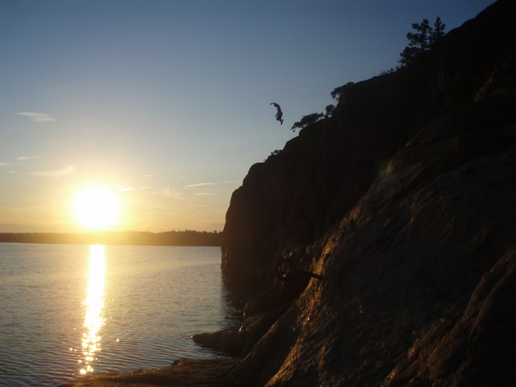 sunset!. Foto: Pea. Åkare: Leo Waldner.