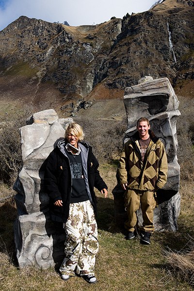 ja o wester hänger i karibien, nära treble cone.. Foto: Sylvain Ladoy. Åkare: jag o jw.
