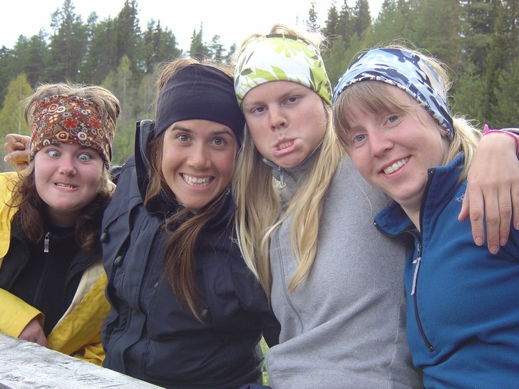 Foto: Danne Gustafsson. Åkare: Maria, Jag, Sara, Julia.