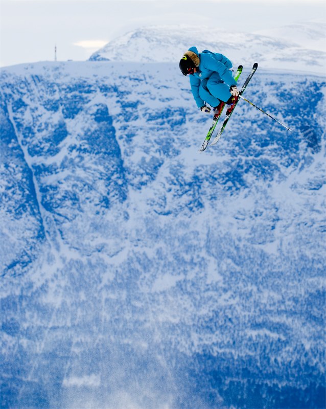 testkörde hoppet där uppe. Foto: Endre lövass. Åkare: Toffe mattsson.