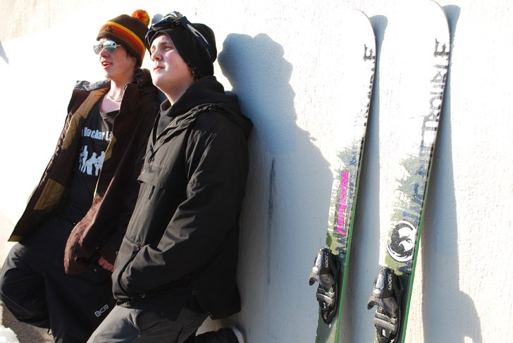 Rolig session på Kalfjället:D. Foto: Johanna Silen. Åkare: Erik & Magnus.