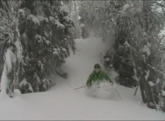 skönt puder på sportlovet (tagen ur ett klipp d�. Foto: Anton Andrée. Åkare: Karl Englund.