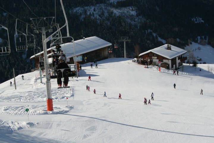 upp med park liften i grand bornad frankrike. Foto: bror. Åkare: jag.