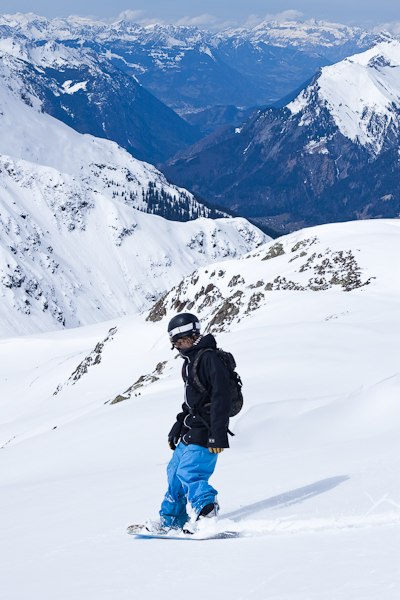 Puder i april!. Foto: Anton Hilling. Åkare: Johan Alfvegren.