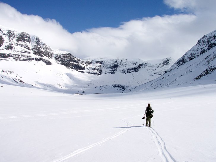Tur till Voitassritta och vi hade iallfall tur med. Foto: Jakob Wallin. Åkare: Björn.
