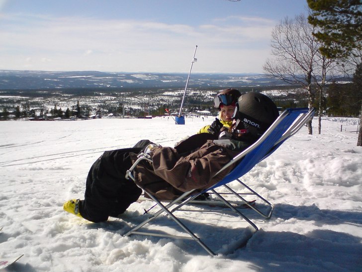 Chill uppe i idre'. Foto: Linus Isacsson.