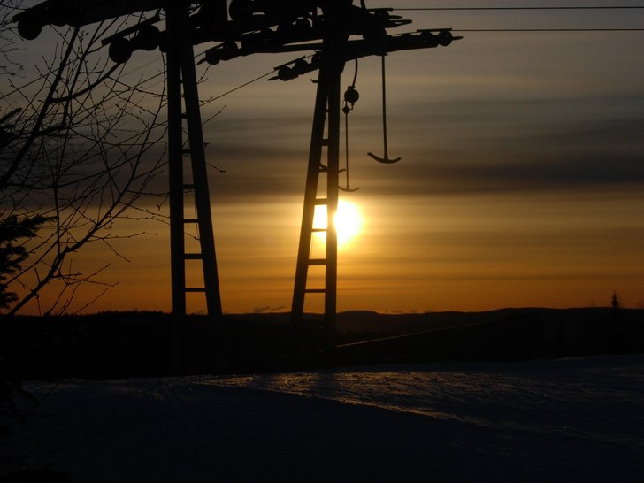 Nice morningwiev from the snowgroomer. Foto: Kalle Hansols. Åkare: Kalle Hansols.