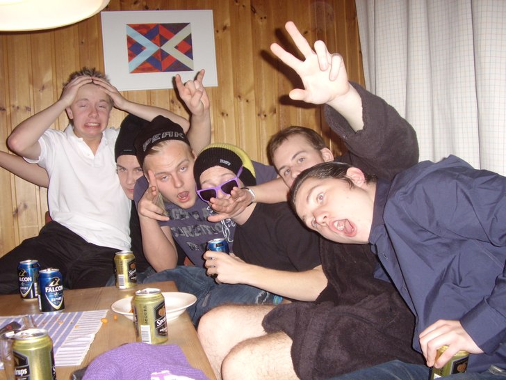 fest i stugen. Foto: minns inte.
