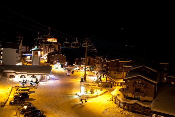 Utsikten från lägenheten under kvällen när vi . Foto: Richard Lundh.