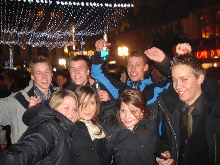 Nyår i chamonix, kan det bli bättre!?. Foto: Sofie Andersson. Åkare: "Gänget".