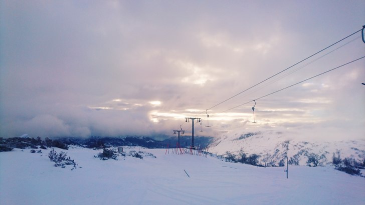 ????
Det er fredag, 1 grad i lufta, så og si vind.