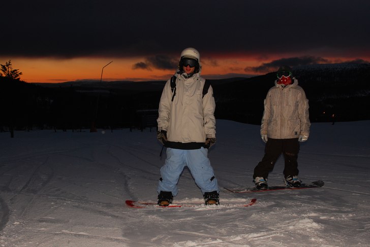 kim å jag chillade lite i hundfjället :). Foto: david. Åkare: från vänster. jag å sist men inte minst kim.