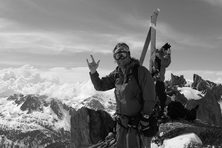 Da er det vel bare å kjøre ned igjen da... Åkare: Hans Wernersen.