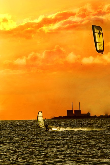var i Habo-Ljung för att kitesurfa. Plockade fram. Foto: Niclas Magnusson.
