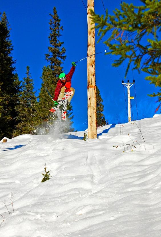 Skidpremiär i Bydalen!. Foto: Georg Montelius. Åkare: Fredrik Nordqvist.