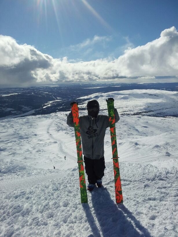 Toppen på Åreskutan!. Foto: Filip Eriksson. Åkare: Joel Jansson.