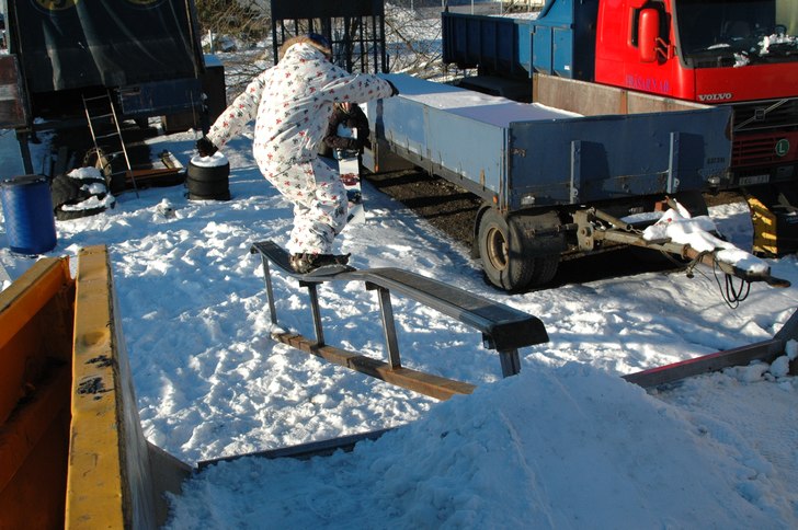 Svinskönt rail byggt av Simon Dahl (fotograf). H�. Foto: Simon Dahl. Åkare: Jocke Hammar.