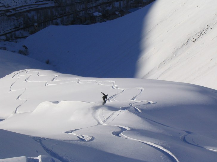 lite väl uppspårat, men men, när man själv har. Foto: Gustav Kågesten. Åkare: Linus Hagberg.