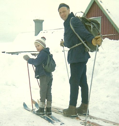 1966 - då det började.... Foto: Ann-Mari Lockmark. Åkare: (Pappa) Sven & Anders Gustafsson.