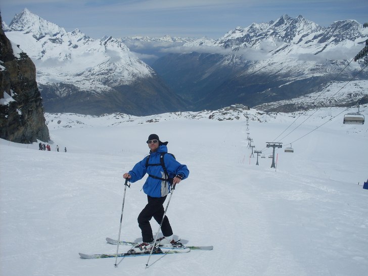4 st i hela systemet, Monterosa heliskiing på mor. Foto: S.N. Åkare: Braggerman.