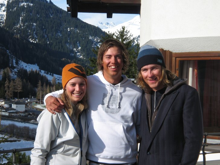 Sista dagen med gänget. Foto: Birgitta Thodenuis Carlsson. Åkare: Marte, Jag, Emil.