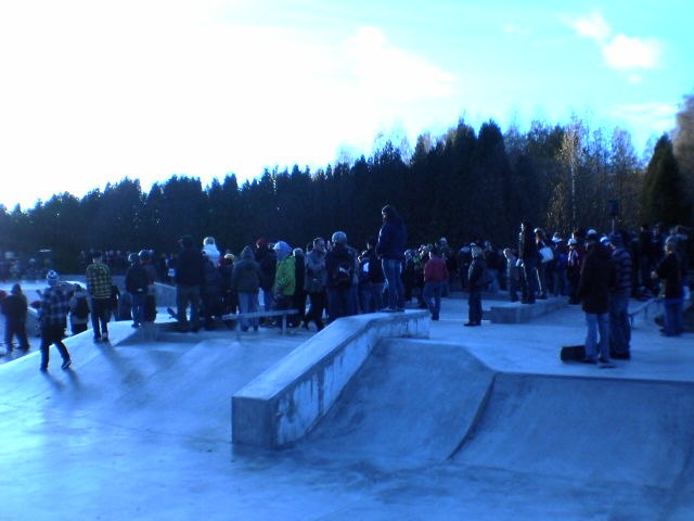 Nya betong parken i avesta... MKT folk det var på. Foto: Emil Spinord.