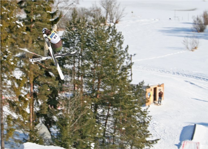 En fet mute-grab 360 från Vinterland som kördes . Foto: Anton. Åkare: Petter Elfsberg.