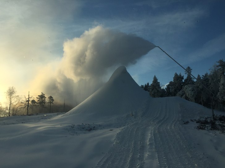 Blitt mye snø sist natt
.