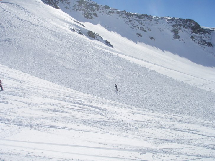 Lavin som bröt ovanför mig, det blev sjuk brådi. Foto: Vaern eller pogren. Åkare: Lars Englund.