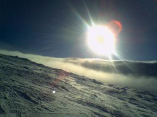 Härlig bild vid Tväråvalvet! Skönt skidåkning. Foto: Sara Kitti Edin.