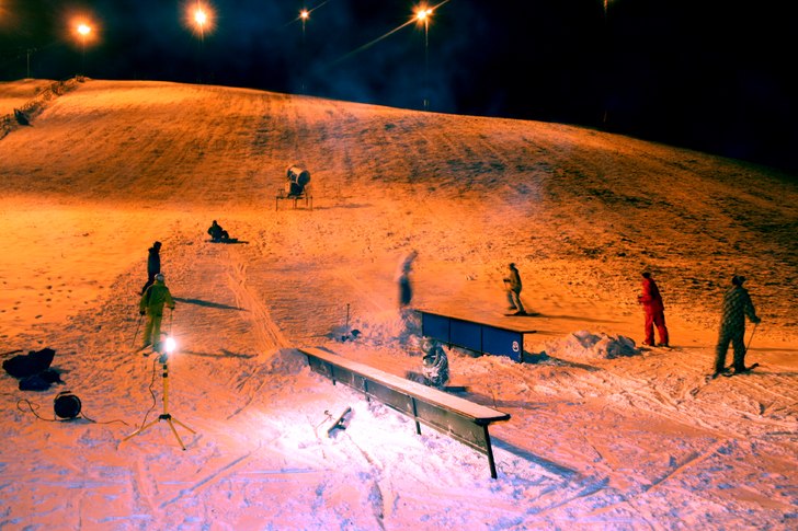 Ett par kvällars snösprutande resulterade i en s. Foto: Sebastian Hjorth.