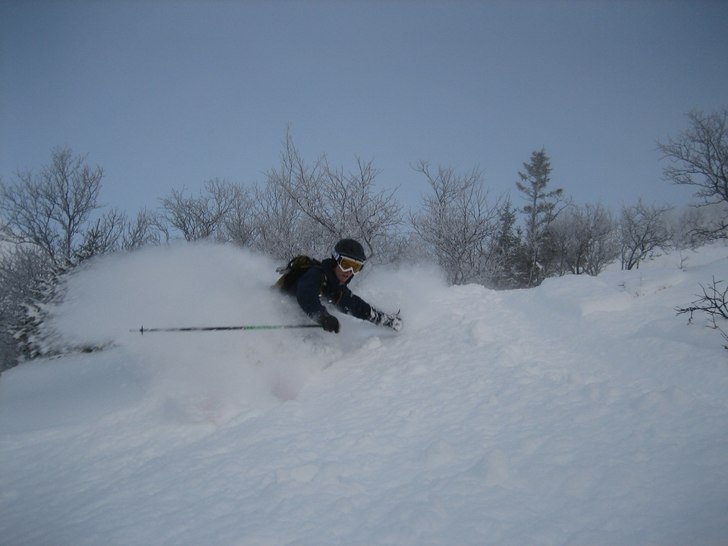 Efter mycket letande hittade vi äntligen ett bra . Foto: Erik Albano. Åkare: Emil Albano.