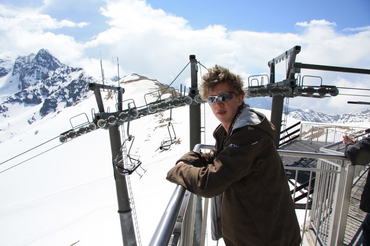 Bejakar den polska naturen, och utsikten förstås. Foto: *Anonym*. Åkare: Linus Petersson.