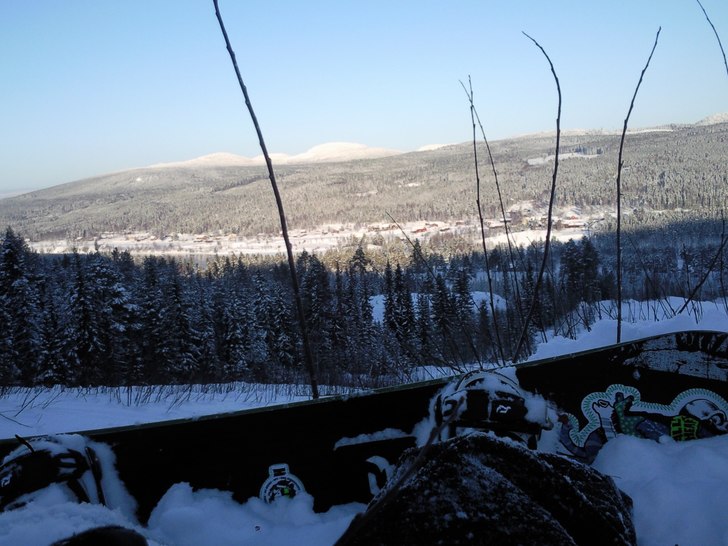 efter lite puderåk är det rätt skönt och sätt. Foto: Josefine Hansback. Åkare: Josefine Hansback.