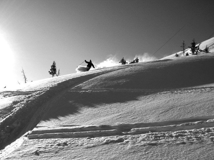 En helt herlig dag i vassfjellet. Foto: Trym Abrahamsen. Åkare: Christopher Jahn.