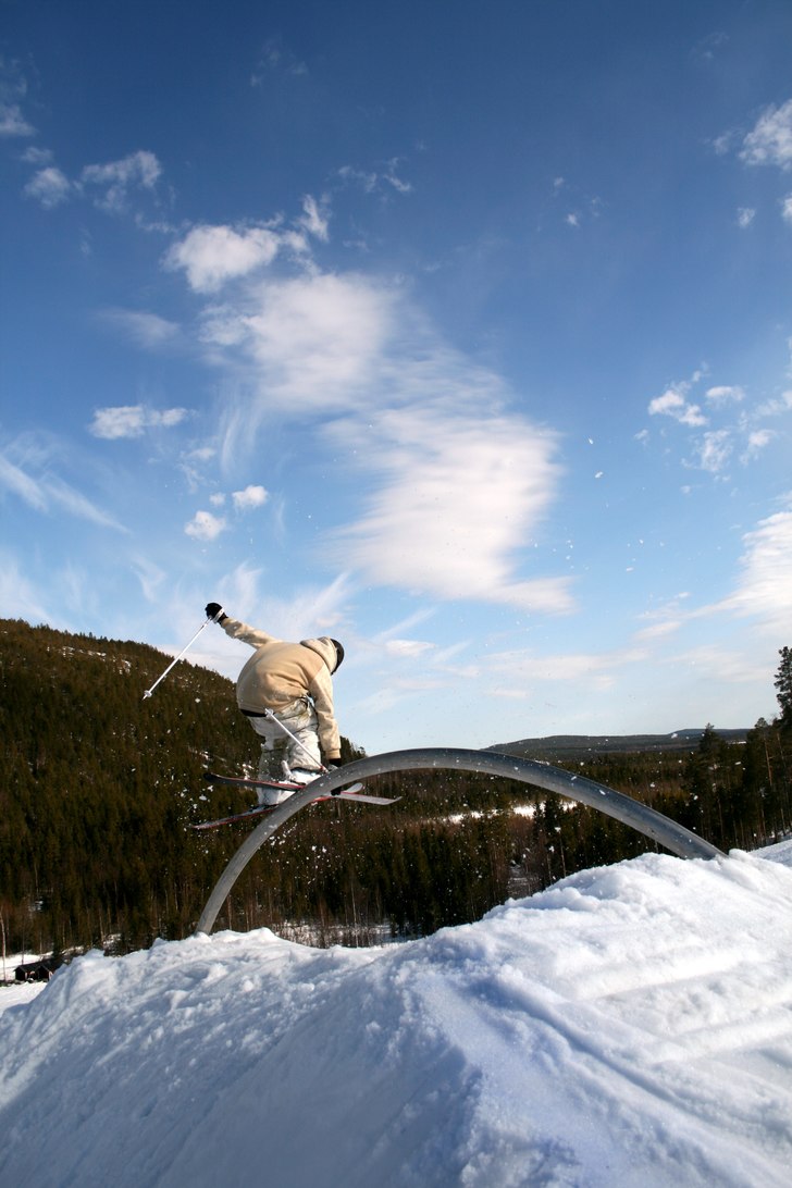 Under storklinten springsession.. Foto: Linus Argus-Hennix. Åkare: Martin Franklin.