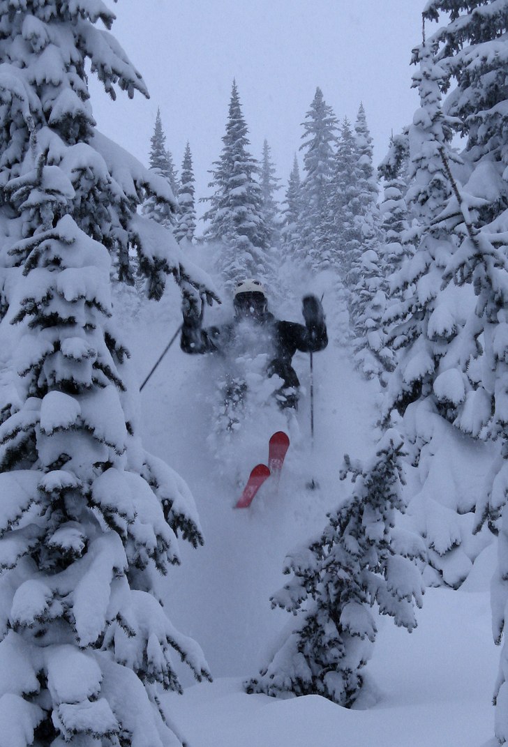 Drömmen om Kanada. Blev sann. Earn your turns, j�. Foto: Olle Sjölin. Åkare: Magnus Johnson.
