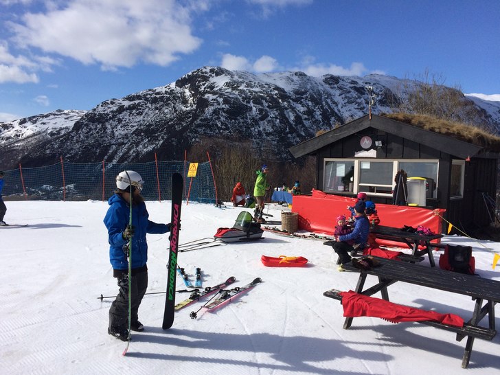 Fjelheisen gå . Fina førhold
.