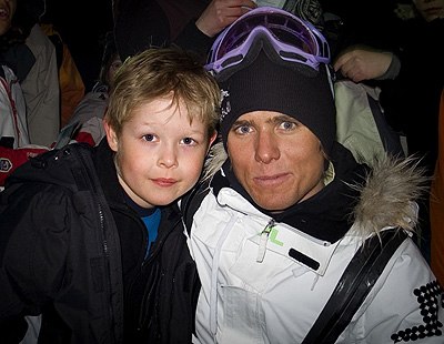 Fick träffa min idol.. Foto: Jörgen Nilsson. Åkare: Eric Norrlander & Jon Olsson.