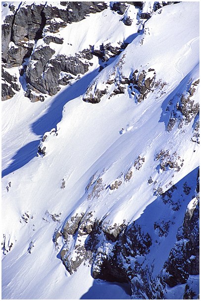 TGR var och filmade och jag fick möjligheten att . Foto: Jesper Molin (www.jesperphoto.com). Åkare: Shane McConkey.