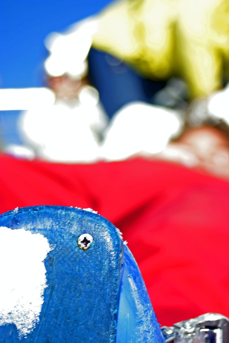 Efter att vi var med i en lavin som gick över nå. Foto: Fredrik Ejserholm. Åkare: Jakob Sanne.