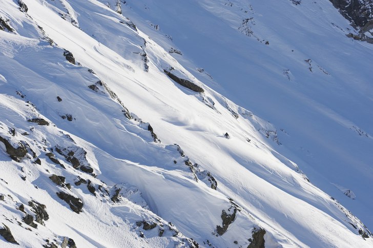 Offpiståkning i Prättigau (område runt Klosters.