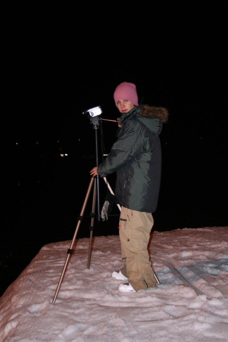 Jag står och filmar på battleshipboxen.. Foto: Emil Granöö. Åkare: Jens Ortner.