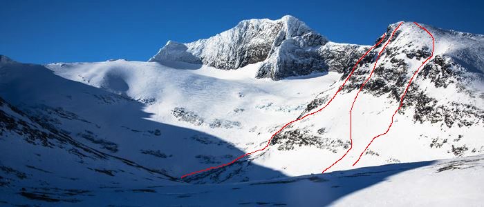 Här syns alla tre av åken på Pyramiden och look. Foto: Mattias Skantz.